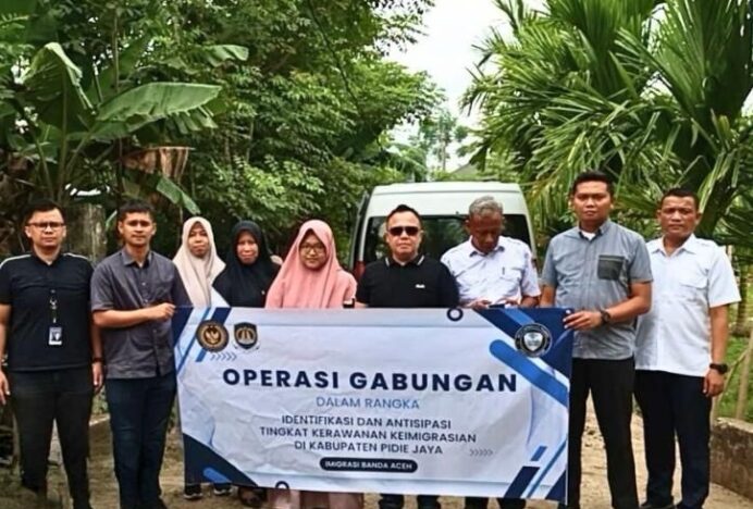 Imigrasi Banda Aceh Gelar Operasi Gabungan di Pidie Jaya