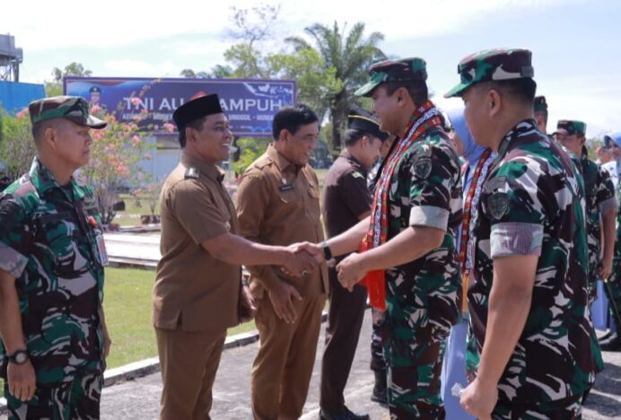 Bupati Aceh Besar Sambut Kasau di Lanud SIM