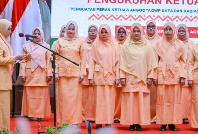 Nurbaiti Dikukuhkan Jadi Ketua DWP Aceh Besar