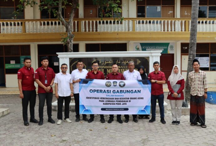 Imigrasi Banda Aceh Gelar Operasi Gabungan di Lembaga Pendidikan Pidie Jaya