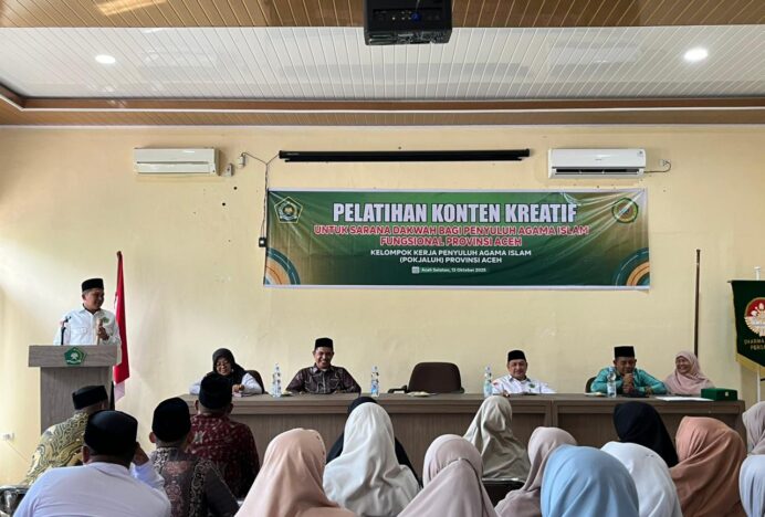 Pokjaluh Aceh Gelar Pembinaan Penyuluh Agama Islam
