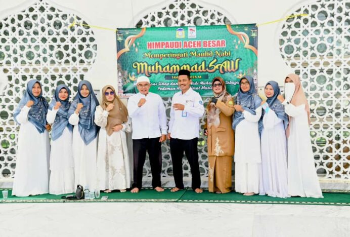 Ketua Pokja Bunda PAUD Hadiri Peringatan Maulid yang Digelar Himpaudi Aceh Besar