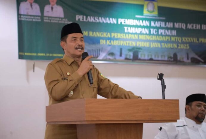 Wabup Syukri A Jalil Buka TC Penuh Kafilah MTQ Aceh Besar