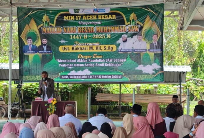 MIN 17 Aceh Besar Peringati Maulid Nabi Muhammad SAW 1447 H