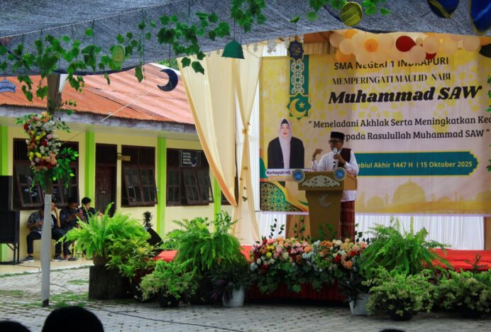 SMA Negeri 1 Indrapuri Gelar Maulid Nabi Muhammad SAW 1447 H, Pupuk Kecintaan dan Keteladanan Rasulullah