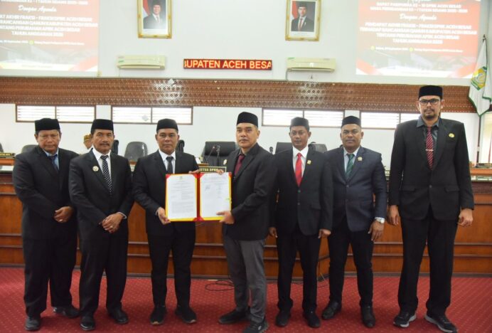 APBK-P Aceh Besar 2025 Disahkan, Bupati Tekankan OPD Kejar Target di Sisa Waktu
