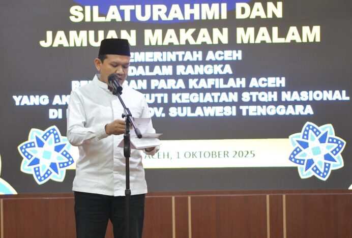 Wagub Lepas Kafilah Aceh ke STQH Nasional, Optimis Bisa Raih Juara