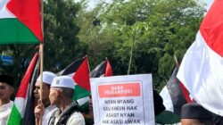 Aliansi Rakyat Aceh Bela Palestina Gelar Aksi Damai di Simpang Lima