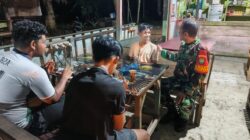 Ciptakan Rasa Aman, Personel Koramil 02/Sukamakmur Patroli Malam di Lamtanjong