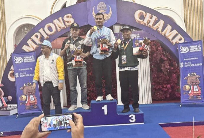 Raih Emas di Pornas Korpri Palembang, Fudhailul Bari Siap Tampil di Olimpiade