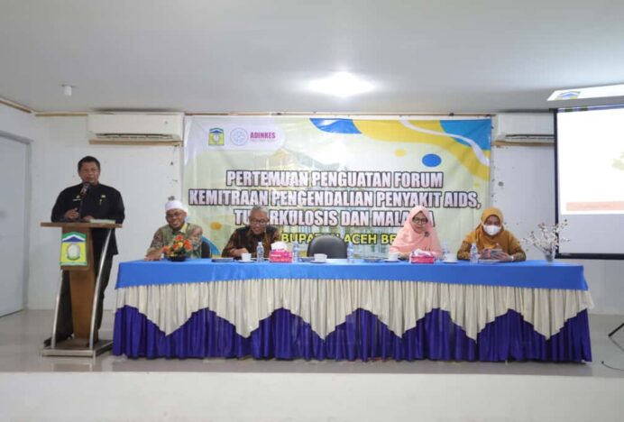 Sekda Aceh Besar Buka Penguatan Forum Kemitraan Pengendalian Penyakit Aids, Tuberkulosis dan Malaria