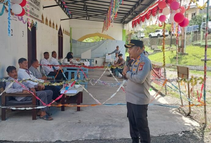 Kapolres Aceh Besar Tinjau Pilchiksung Gampong Seunebok Seulimeum