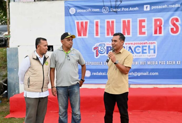 Ketua DPRK Aceh Besar Tutup Turnamen Sepakbola Eksekutif HUT ke-13 Pos Aceh
