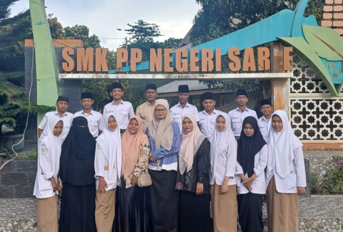 SMK Teungku Chik Pante Geulima Kerja Sama Pengolahan Hasil dengan SMK PP Saree