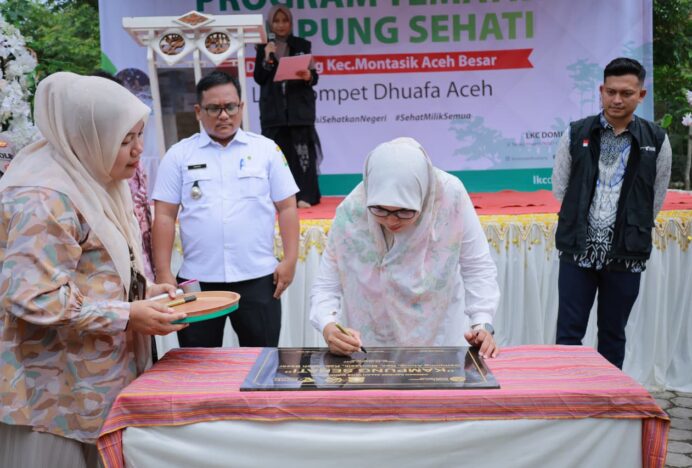 Plt Kadinkes Aceh Besar Launcing Kampung Sehati