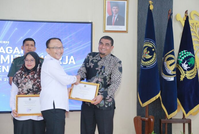 Lewat Program Penyuluh Saweu Lapas, Kemenag Aceh Besar Sabet Penghargaan Kemenimipas