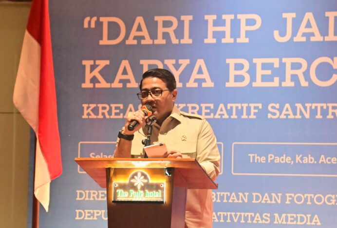 Bupati Aceh Besar Apresiasi Pelatihan Ekonomi kreatif untuk Santri dari Kemenparekraf RI