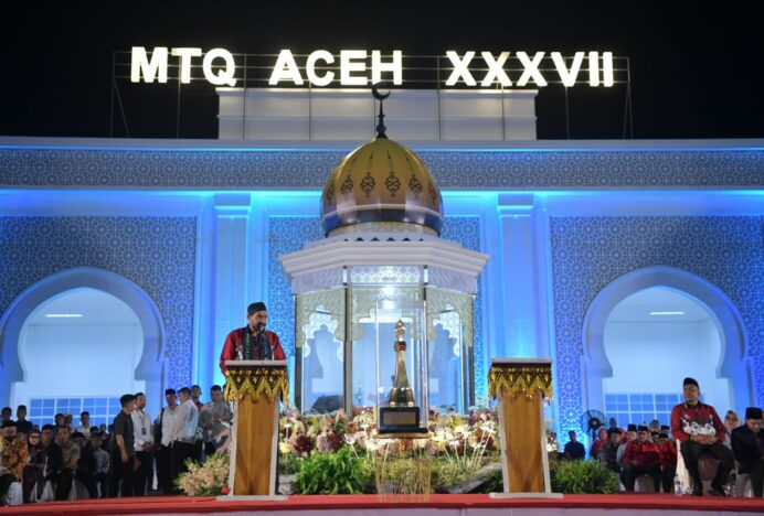 Mualem Buka MTQ ke-37 Tingkat Provinsi Aceh di Pidie Jaya