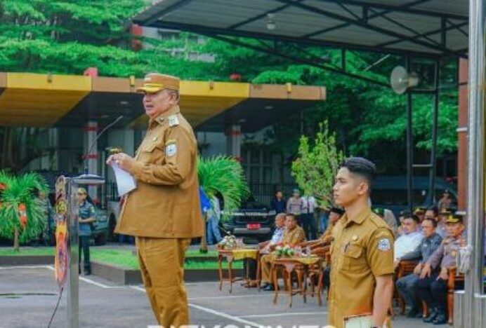 Bupati Agara Pimpin Apel Kesiapsiagaan Bencana