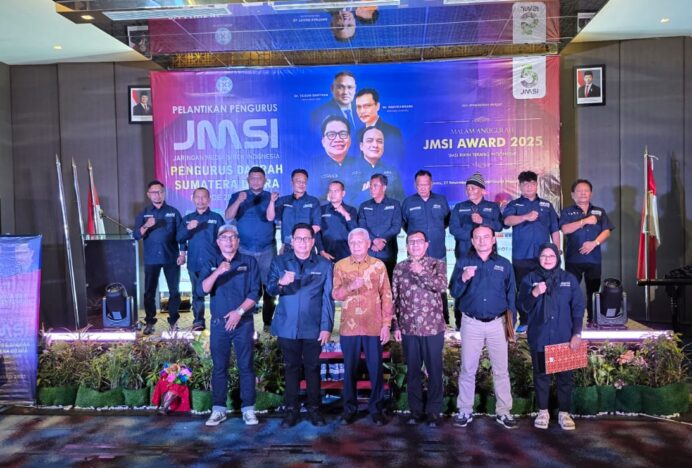 Rianto Dilantik Jadi Ketua JMSI Sumut, Ini Pesan Hendry CH Bangun