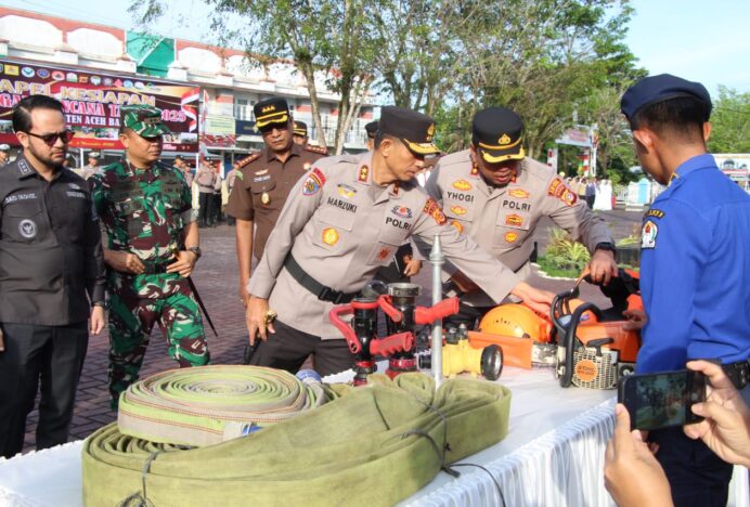 Pimpin Apel Tanggap Bencana di Meulaboh, Kapolda Aceh: Bersinergi Hadapi Musim Hujan