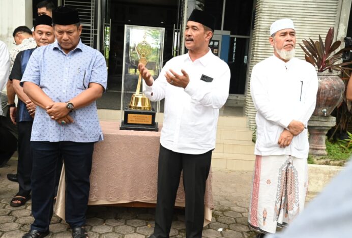 Tiba di Nanggroe, Kafilah Aceh Besar Disambut Wabup Syukri