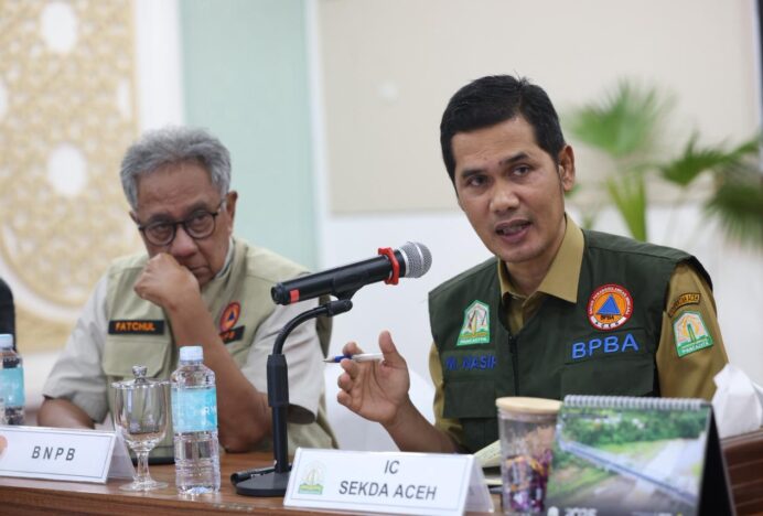 Sekda Aceh Paparkan Dampak Bencana dan Tekankan Pembukaan Jalur Laut dan Udara untuk Percepat Distribusi Logistik