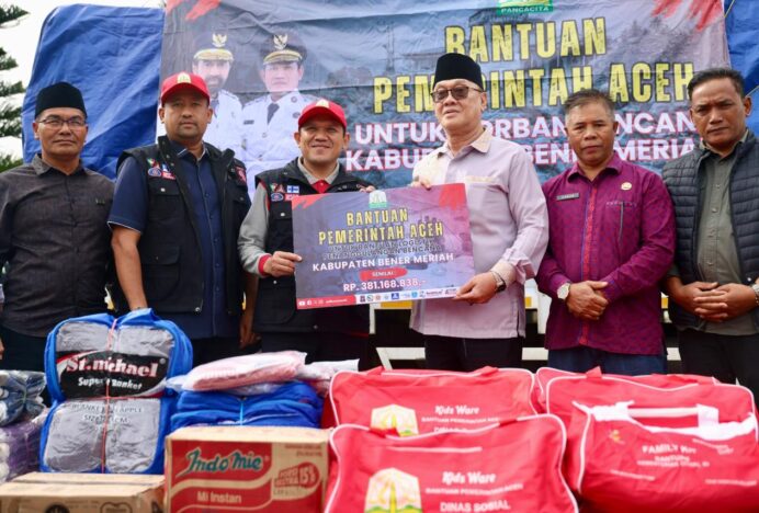 Wagub Salurkan Bantuan Logistik Darurat Bencana ke Bener Meriah dan Aceh Tengah