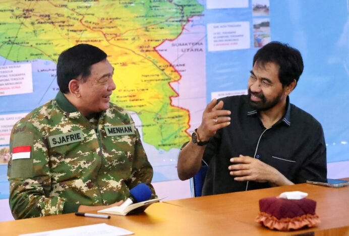 Gubernur Aceh Minta Bantuan Menhan Mobilisasi Nasional Bantu Percepat Penanganan Bencana Aceh