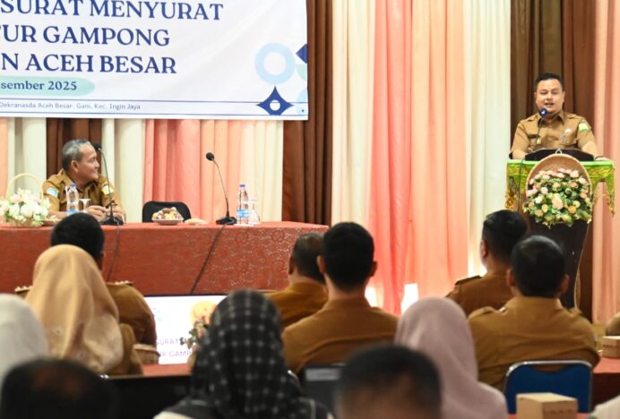 Diskominfo Aceh Besar Gelar Bimtek Aplikasi e-Office Gampong