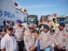 Kapal MV Egon Pengangkut Logistik Penanganan Bencana dari Mabes Polri Tiba di Krueng Geukueh