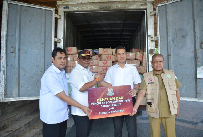 Persaja dan PSF Salurkan Bantuan Sandang dan Pangan untuk Korban Bencana di Aceh
