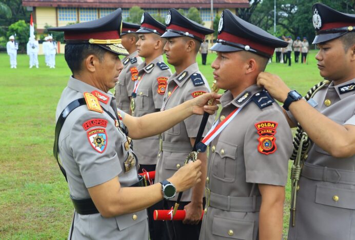 Kapolda Aceh Lantik 114 Siswa Diktukba Polri di SPN