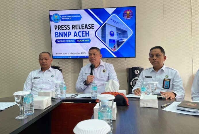 BNNP Aceh Catat Kasus Sabu dan Ekstasi Terbanyak se-Indonesia 2025