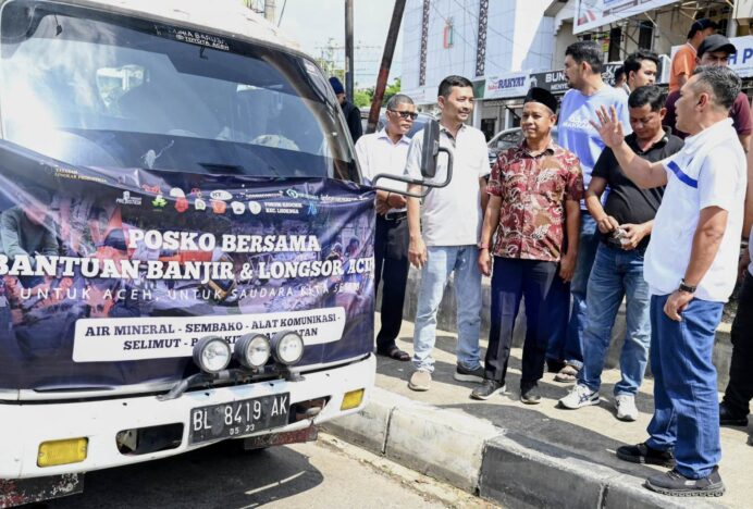 DPRK Aceh Besar Lepas Keberangkatan Relawan dan 15 Ton Bantuan