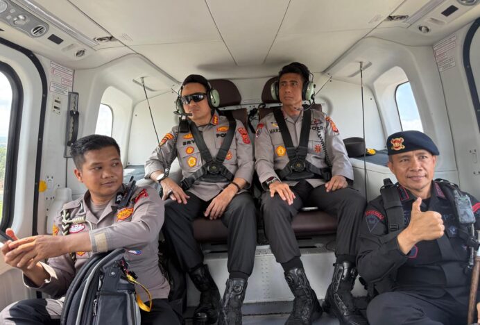 Kapolda Aceh Patroli Lewat Udara