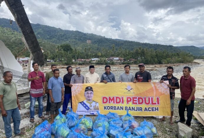 DMDI Salurkan Bantuan Kemanusiaan untuk Korban Banjir Bandang Beutong Ateuh