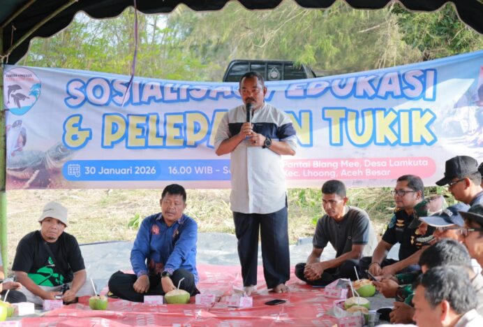 Asisten II Sekda Aceh Besar Dorong Lhoong Jadi Kawasan Pelestarian Penyu
