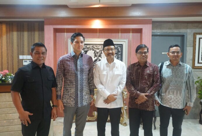 Bupati Aceh Besar Audiensi dengan Menteri Sosial RI Gus Ipul