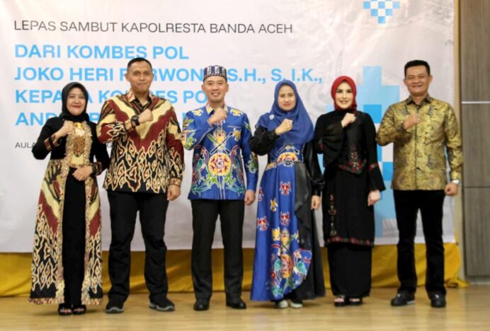 Hadiri Lepas Sambut Kapolresta Banda Aceh, Dandim 0101/KBA Beri Apresiasi dan Sambutan Hangat di Balai Kota