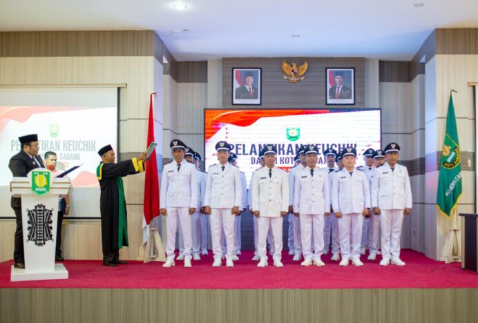 Wali Kota Sabang Lantik 18 Keuchik