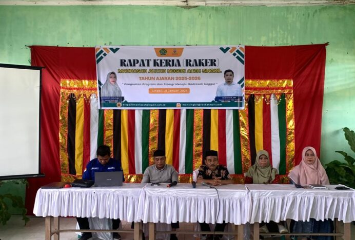 MAN Aceh Singkil Gelar Rapat Kerja Tahun 2026, Bangun Sinergisitas untuk Wujudkan Madrasah Unggul