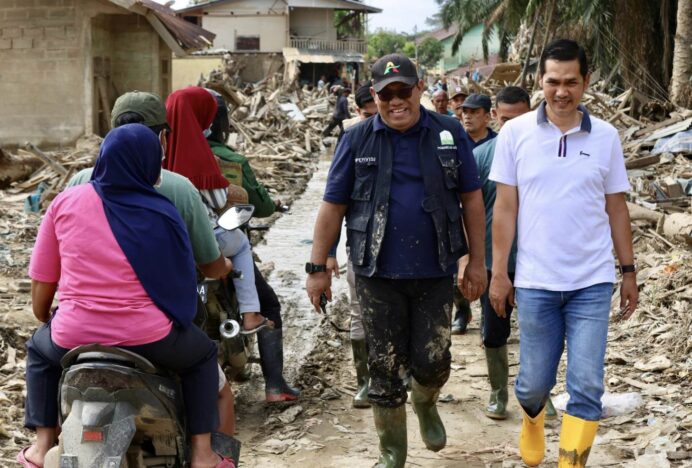 Relawan ASN Bersihkan Fasilitas Pendidikan di Tamiang