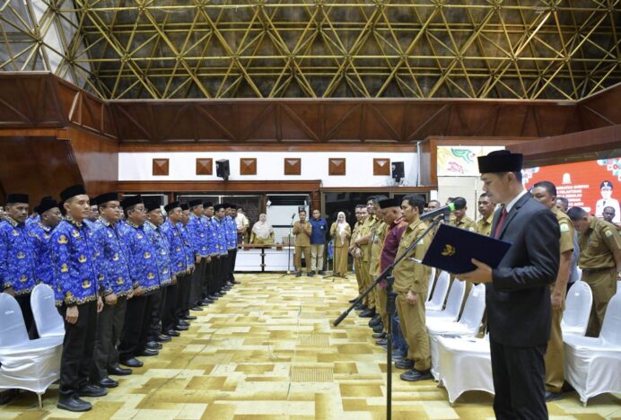 Sekda Aceh Lantik 201 Kepala Sekolah, Ingatkan tantangan Pendidikan Aceh