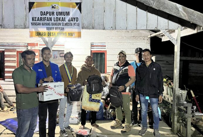 PKC PMII Aceh Salurkan Bansos ke Wilayah Terdampak Bencana