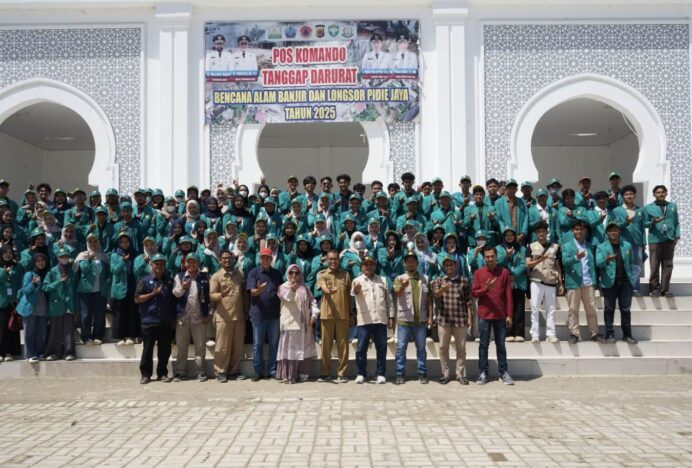 USK Tarik 248 Mahasiswa KKN Tematik Tanggap Bencana di Pidie Jaya