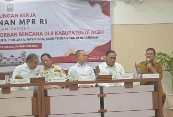 Wagub Aceh Minta Percepatan Jadup, Pemulihan Ekonomi hingga Sapi Meugang saat Kunjungan Pimpinan MPR RI