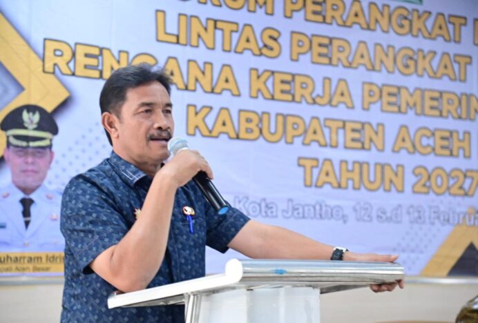 Wabup Aceh Besar Buka Forum Lintas OPD Penyusunan RKPD
