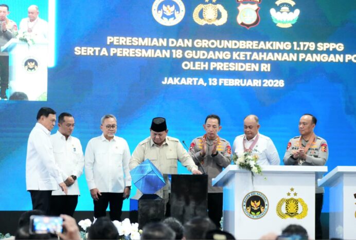 Presiden Prabowo Resmikan Gudang Ketahanan Pangan Polda Aceh Berkapasitas 1.000 Ton