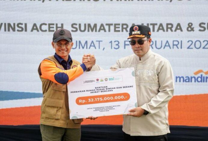 Aceh Tengah Terima Rp. 32,17 M Bantuan Stimulan Perbaikan Rumah untuk Warga Terdampak Bencana